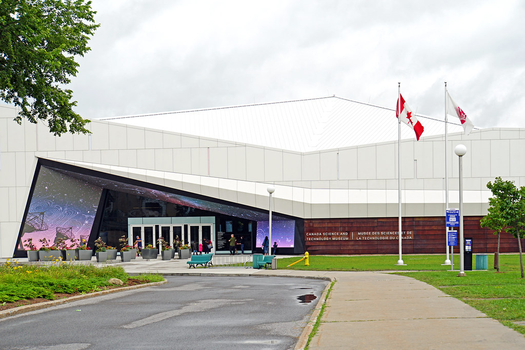 Front entrance of the Canada Science and Technology Museum in Ottawa.