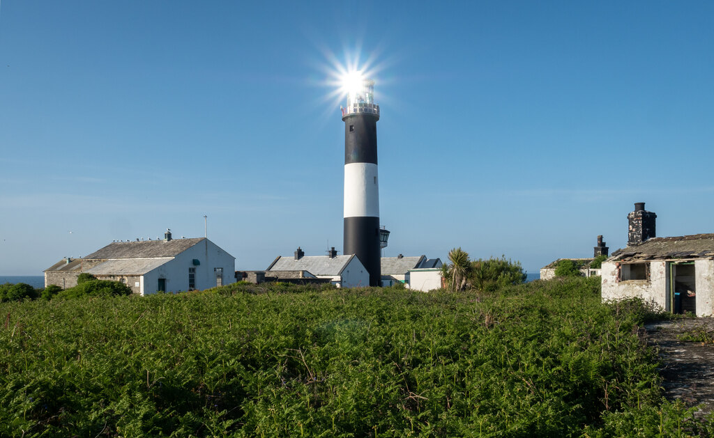 Mew Island Lighthouse off the County Down coast.